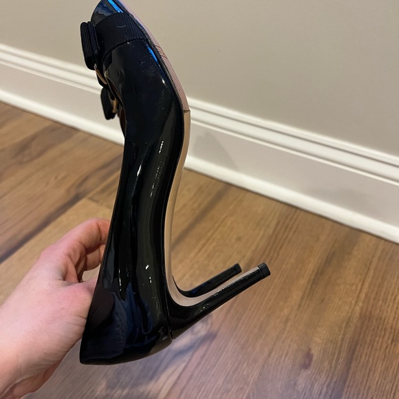 Ferragamo Patent Peep Toe Pumps - Picture 5 of 8